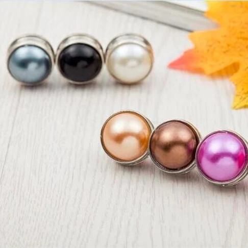 

Muslim women pearls brooch hijab scarf pins magnetic brooch Headgear accessories online