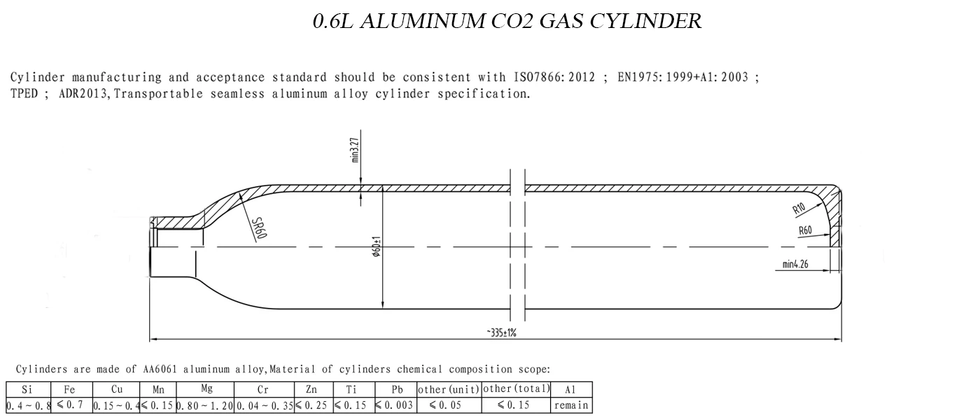 Вес алюминиевого цилиндра. PH 250 Bar 0.62 kg цилиндр. Net cylinders aa6061.