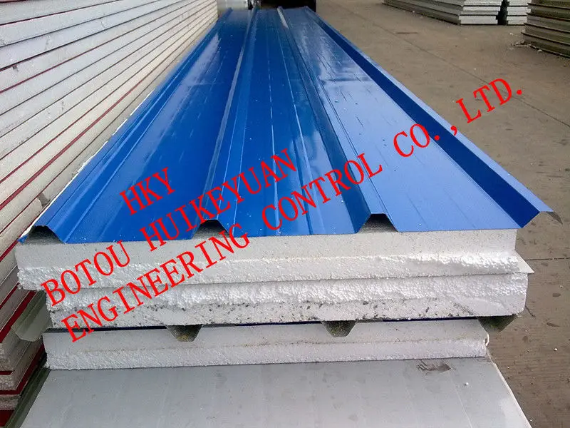 EPS panel from the sandwich panel line