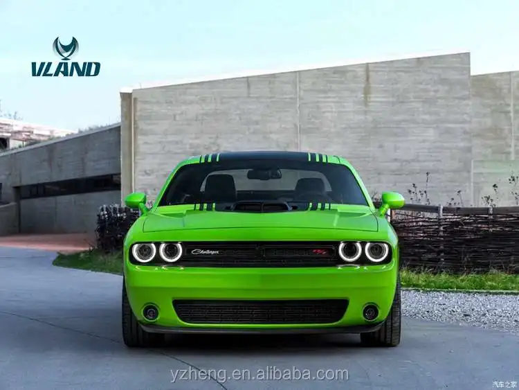 VLAND Car Lamp Factory For LED Headlights For Dodge Challenger Xenon Head Lights Plug And Play Year 2015-UP