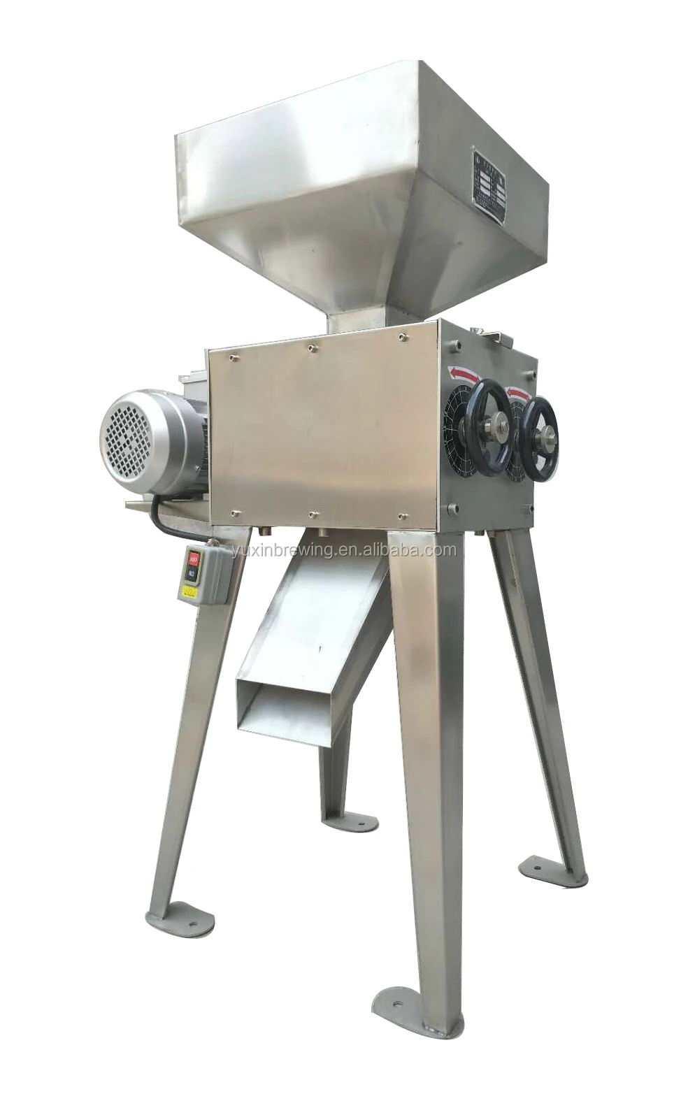 brand new barley crusher malt grain mill 2 roller