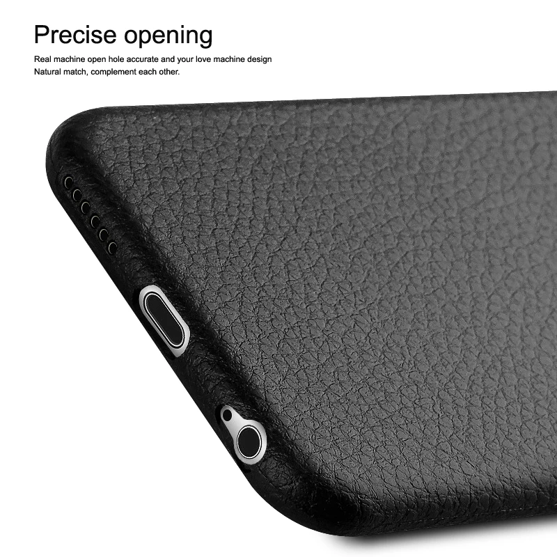 
Best quality tpu litchi grain mobile back cover for iphone 6 case we accepting dropship 
