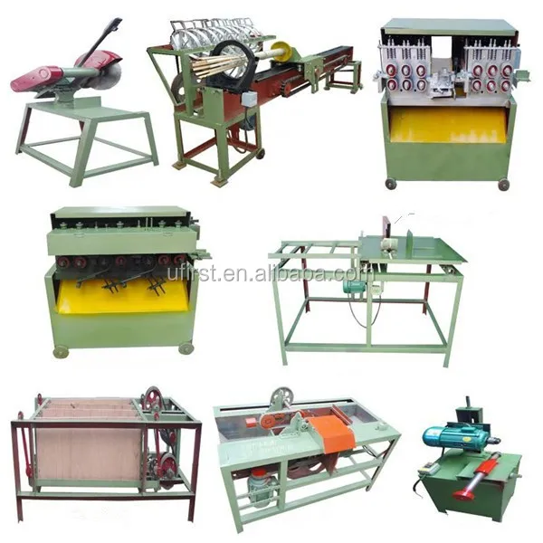 
High efficiency wood toothpick production line 