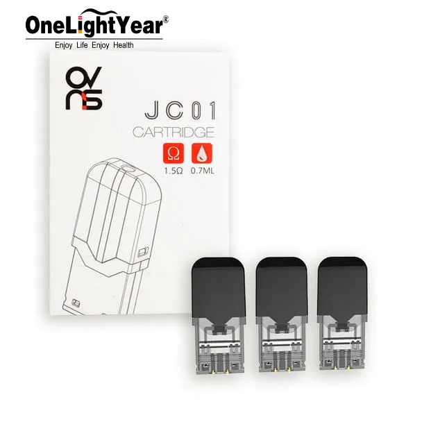 

2019 Bulk wholesale refillable cbd pod OVNS JC01 pod compatible j-u-u-l pod, Black