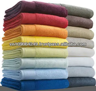 100% Organic cotton solid color bath towels for whole sale