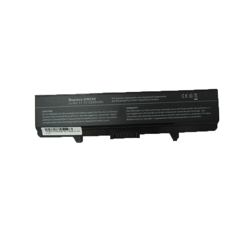 

laptop Battery for Dell Inspiron 1525 1526 1545 1546 14 1440 17 1750 for Dell Vostro 500 0C601H 0D608H 0GP952 0GW240 0GW252, Black