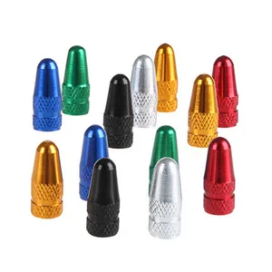 Multi-Color Anodized Machined Aluminum Alloy Bicycle Bike Tire Valve Caps Dust Covers French Style Presta Valve Cap