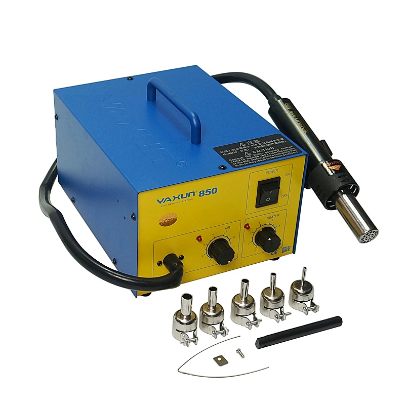 YAXUN YX-850 Hot air gun Soldering station Hot air desoldering station 220V 110V