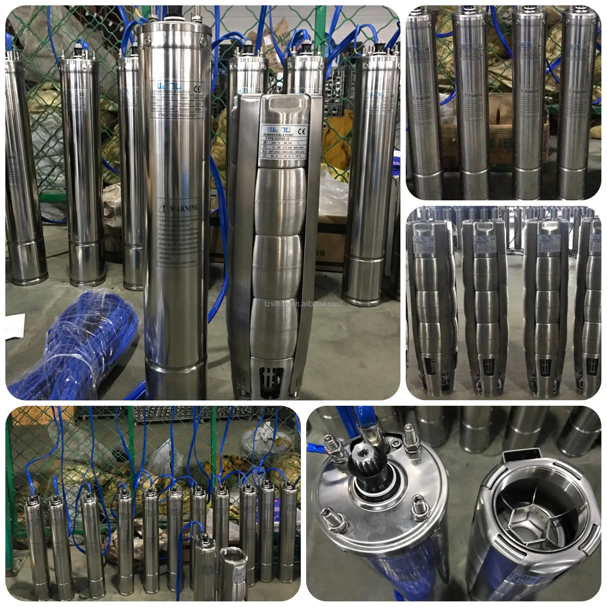 Wedo 4 Inch 3 Hp Sdm Deep Well Multistage Borehole Submersible Pump ...