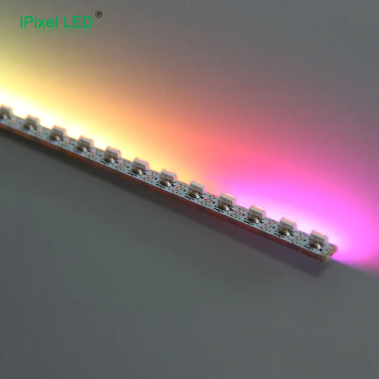 5mm wide ultra thin smd 4020 rgb led hard strip, addressable full color sk6812 side led rigid bar