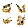 fun shaped bamboo folding wine racks wholesale