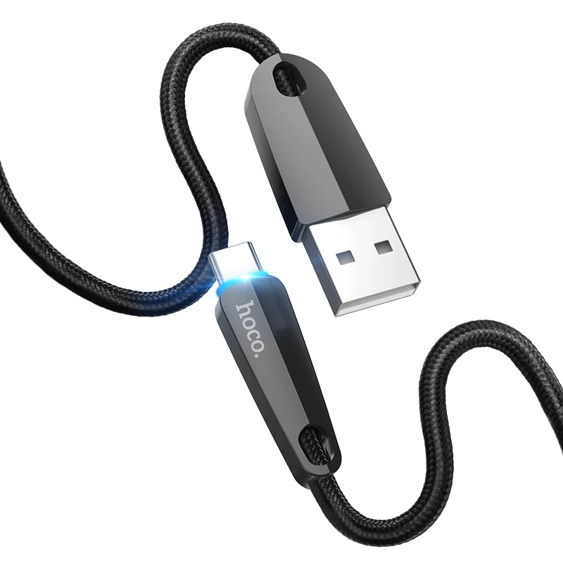 

HOCO USB Type C Cable for Oneplus 5 5T smart power off Fast Charging Data Cable for Samsung S9 For Huawei p20 Xiaomi