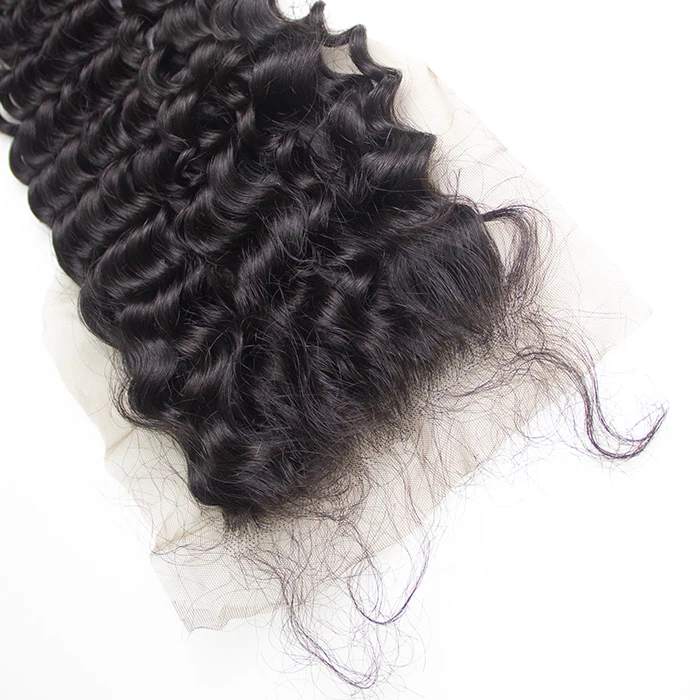 

Gold supplier 100% mongolian hair lace closure,4X4 remy lace closure wholesale ,raw indian hair closure, Natural color #1b