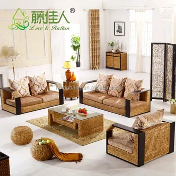 High Quality China Manufacturer Indoor Woven Rattan Seagr Sofa China Manufacturer Indoor Woven Rattan