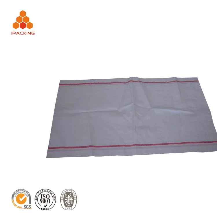 
50kg transparent empty plastic feed sack 20kg polypropylene woven bags 25 kg 50 kg with custom design 