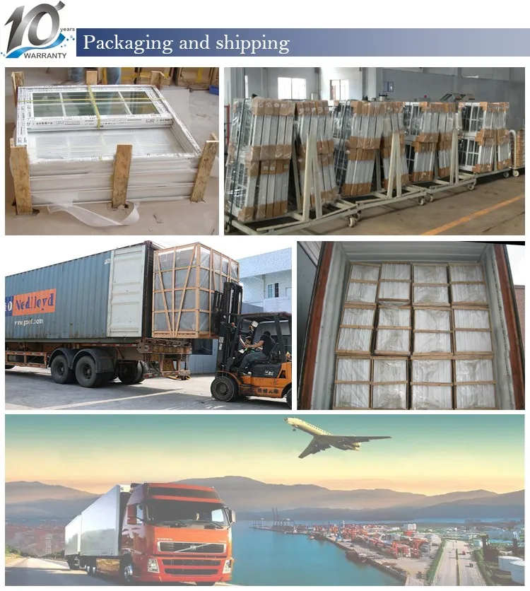 Top Quality Double Tempered Glass Aluminum Casement Window with Grill Design and Mosquito Net