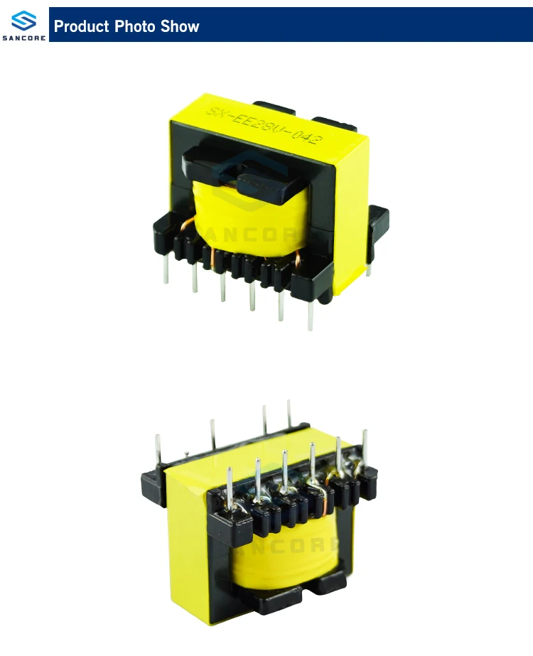 Fast Delivery Time Ee25 Ferrite Core Transformer Horizontal Pin 5+5