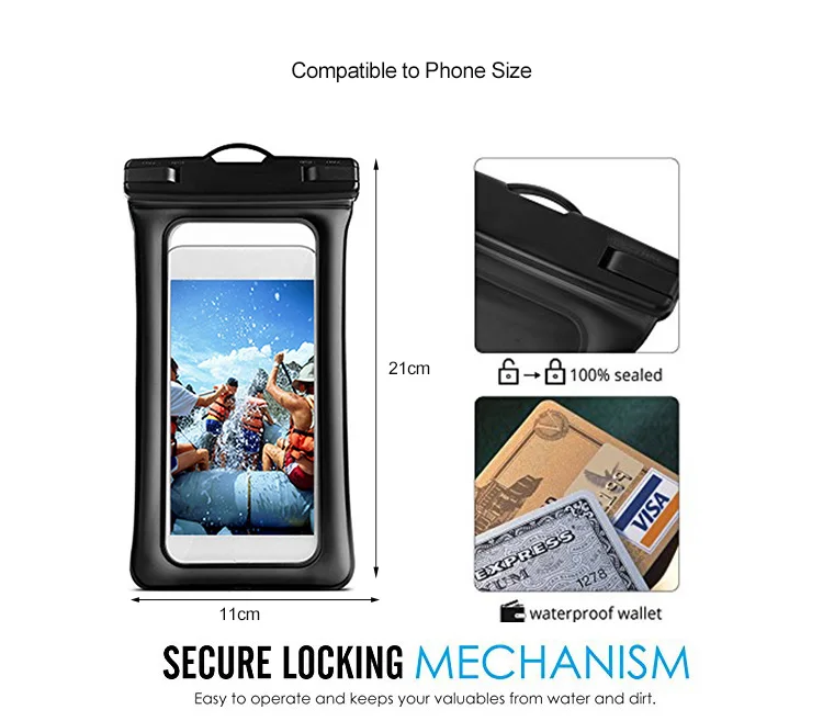 Promotion Gift Fashion PVC Cell Mobile Phone Waterproof Dry Bag