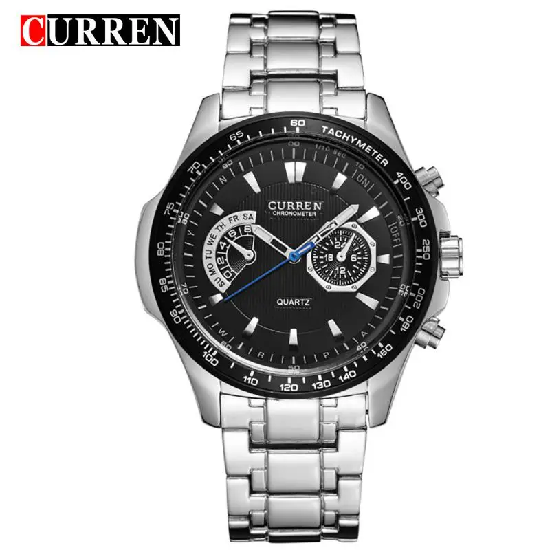 

CURREN 8020 Quartz Watch Steel Belt Fashion Contracted Business Men's Watch For Middle Students Waterproof Wrist Watches