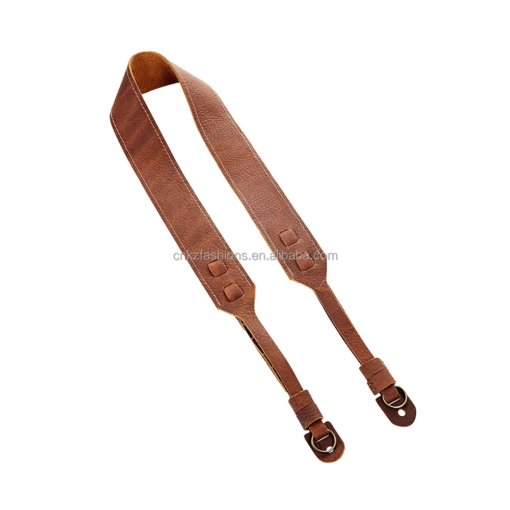 

Brown Soft Leather Camera Shoulder Neck Strap Adjustable for DSLR, N/a
