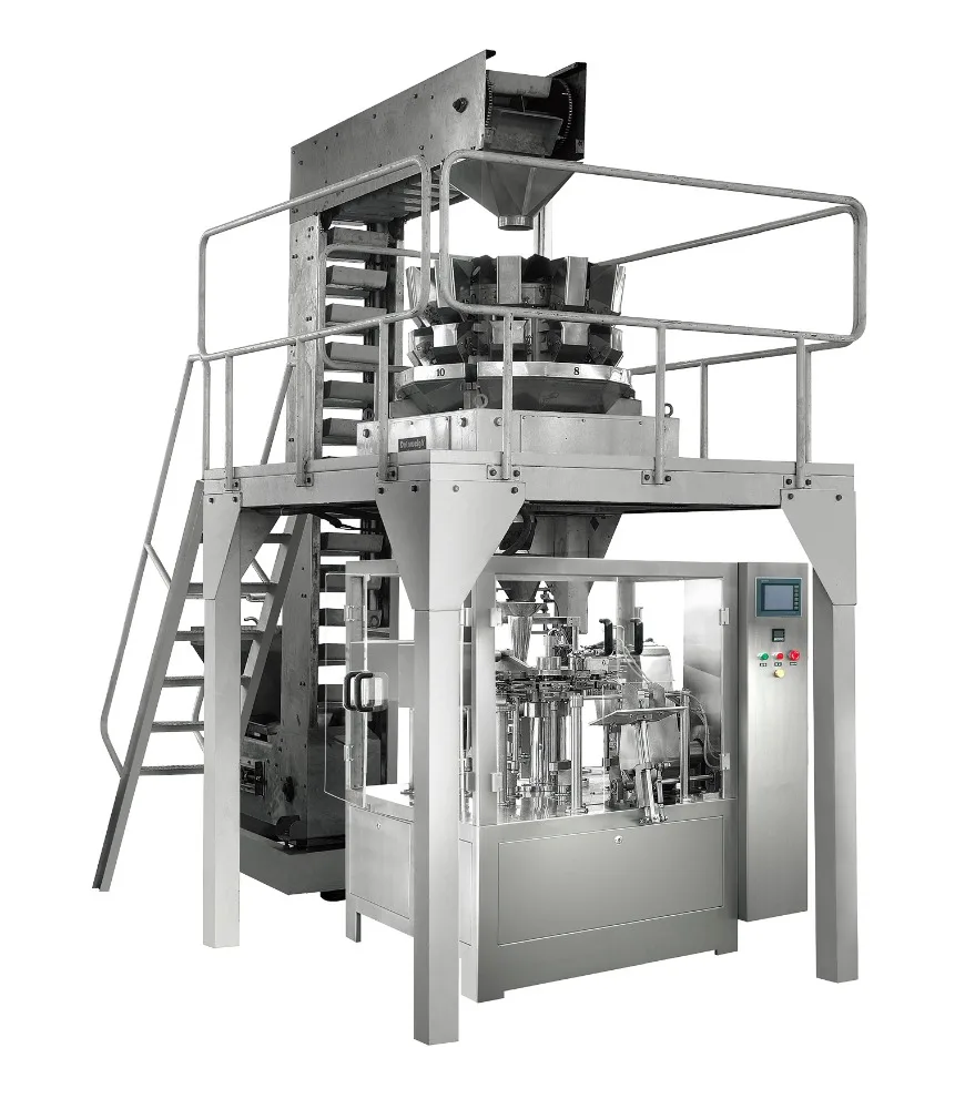 
Automatic Premade Bag Nitrogen Solid Grain French Fries Snacks Potato Crisps Packaging Machine 