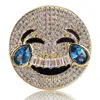 Hot Sale Laughing Face Expression Ring Gold Ring Men's Ring