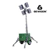 Full hydraulic truck mounted light tower with KUBOTA generator