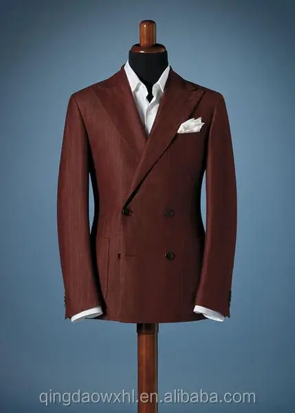 

new design picture man jacket coat dapper wine tuxedo blazer double breasted four buttons rust red custom men suit