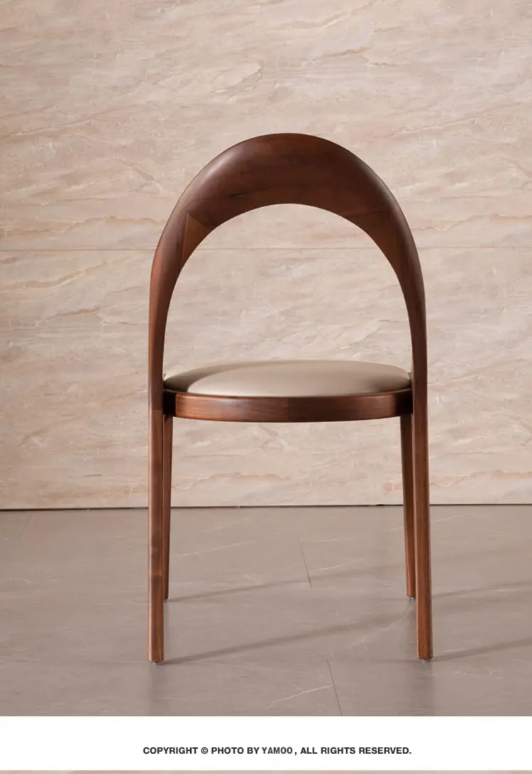 Full Solid Black Walnut Dining Room Chairs With Leather Cushion Buy