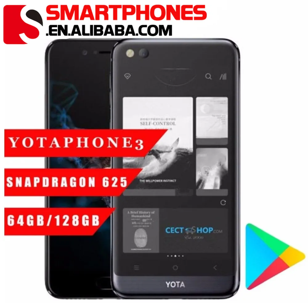 

Yota Yotaphone 3 4G Octa Core 4G+64G Android7.1 Dual Scree Smartphone 5.5 HD screen 5.2" Touch E- Ink mobile phone