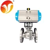 Pneumatic spring return self closing ball valve