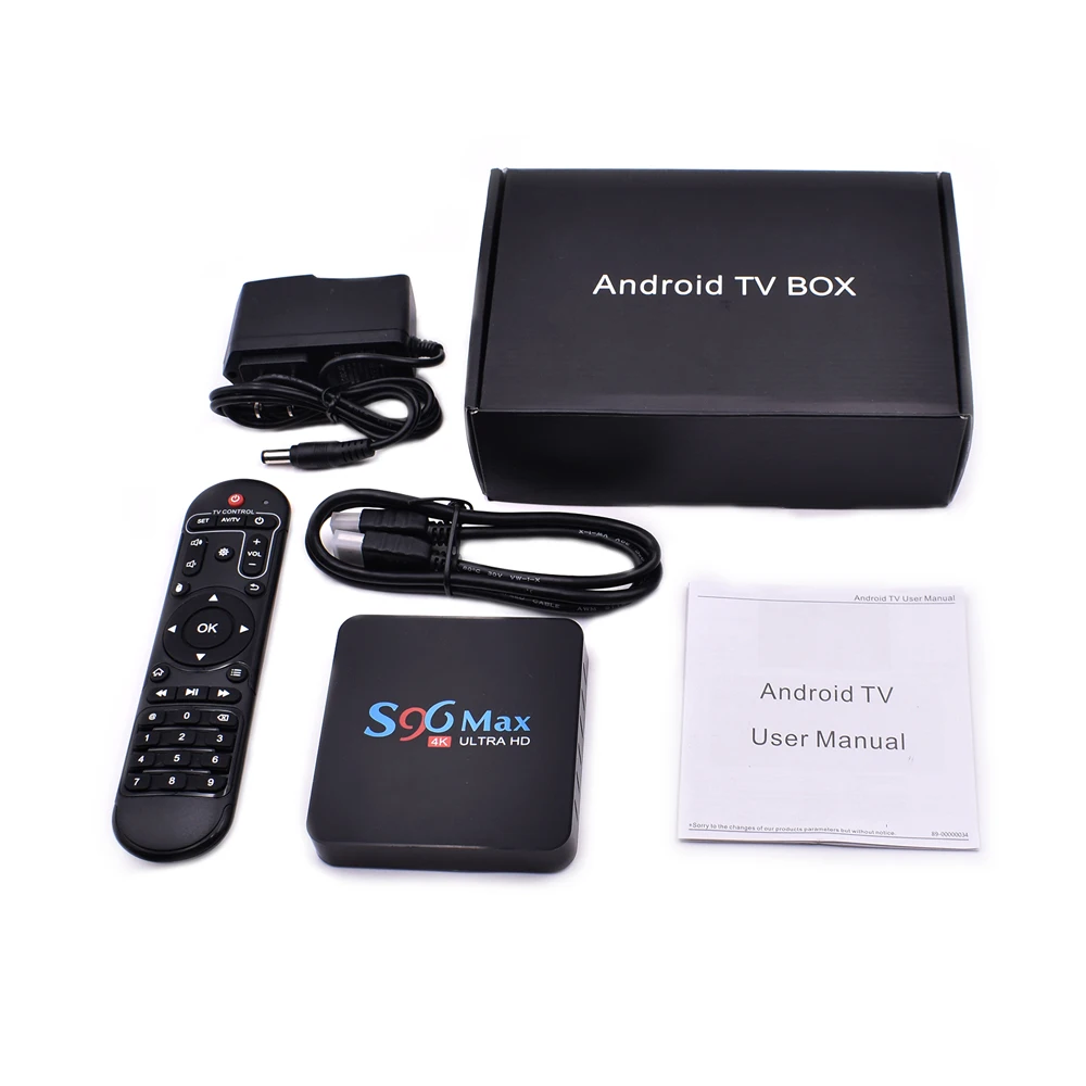 

Factory wholesale Android 9.0 Tv Box Quad Core 4K TVBOX Rockchip S96 MAX 4GB 32GB for Youtube XXX Videos