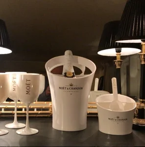 Champagne Moet & Chandon Acrylic White Ice Bucket