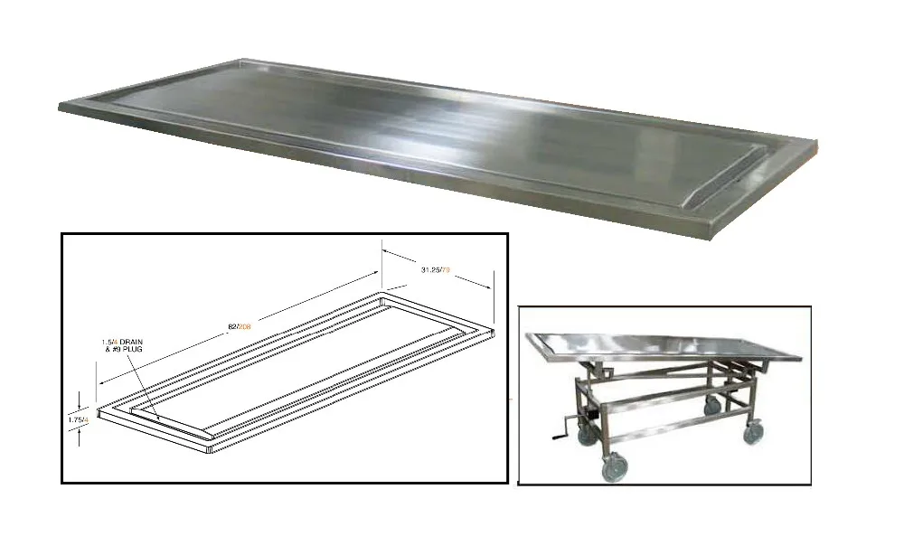 Sus 3041 Stainless Steel Mortuary Cadaver Stainless Steel Mortuary Body