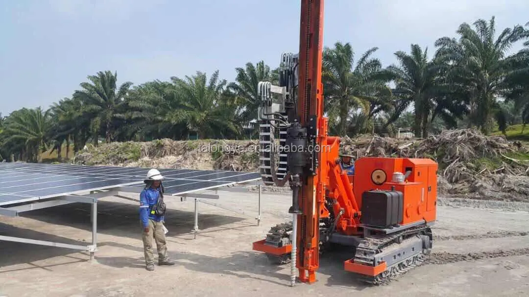 Hydraulic Hammer Pile Driver Solar Ramming Piling Machine For Solar ...