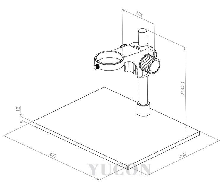 YCD9 LED pole stand for electronic repair binocular trinocular stereo microscope stand holder