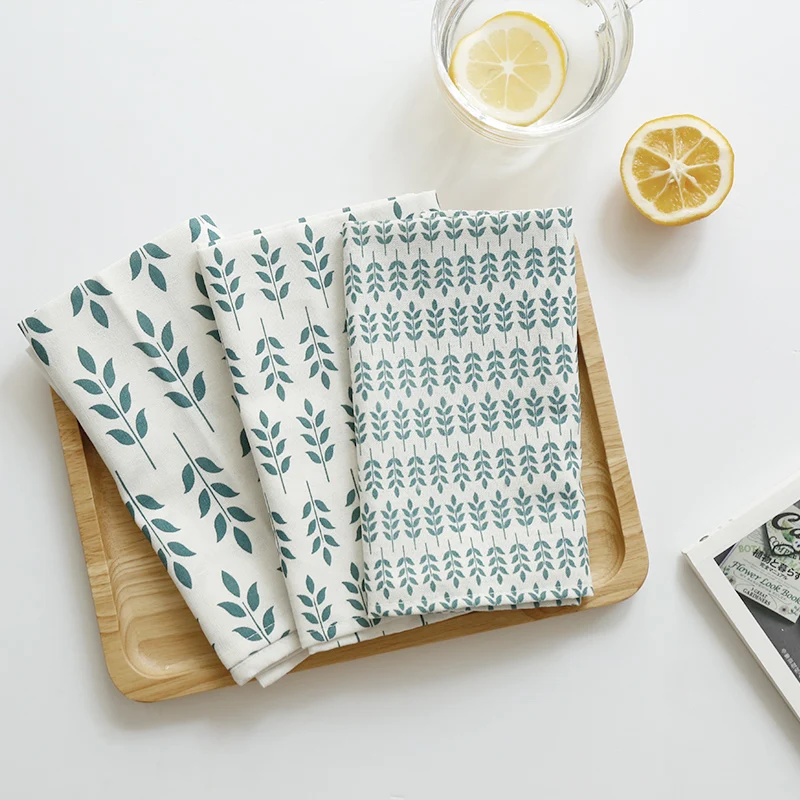 New Design High Quality Digital Printing Custom Cotton Linen Home Kitchen Dish Tea Towel For