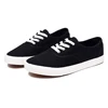 Mens Ladies Black/White Lace Up Plimsole Sneakers Students Running Canvas Shoes