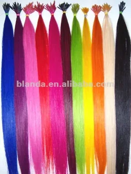 U Part Rainbow Color Human Hair Extension Buy Original Brazilian