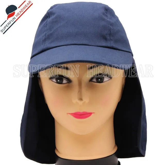 flap cap outdoor sun neck shade hat