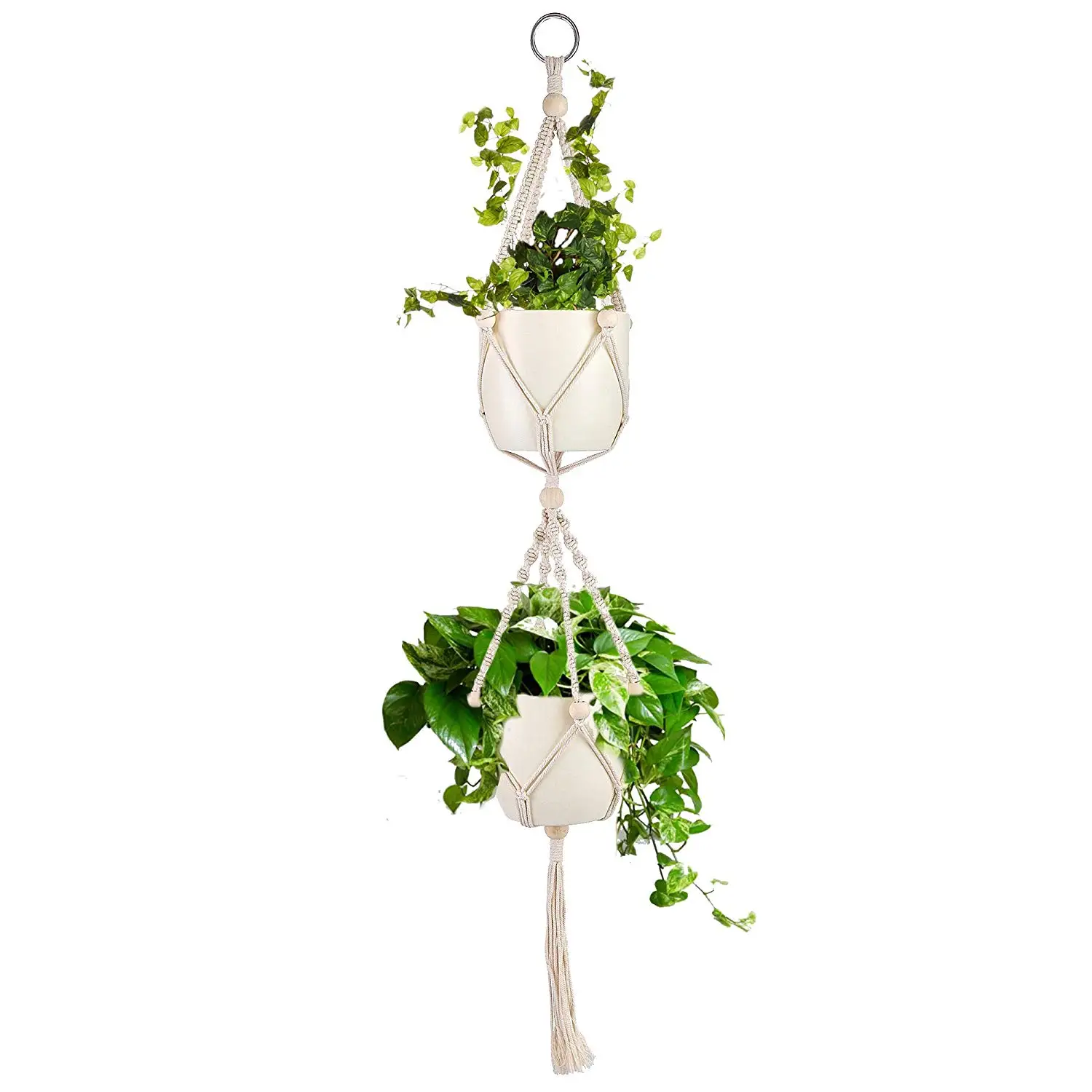 Dog Plant Holder Find Deals On Line At One Alpha Double Macrame Plant Hanger With Beads Indoor Outdoor Hanging Basket