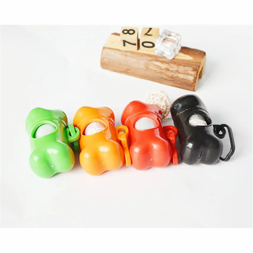 Portable 15rolls Bag Custom Logo Kinds Of Colors Bone Shape Dispenser ...