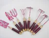 lady's garden tool with patterned head and wooden handle with sofe sponge