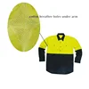 two tone reflective hi vis security work shirt wholesale