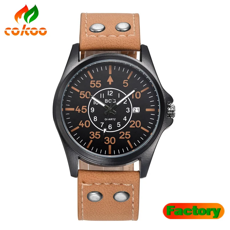 

Men Watch New Leather Clock Waterproof Male Casual Quartz WristWatch relogio masculino, Mix color