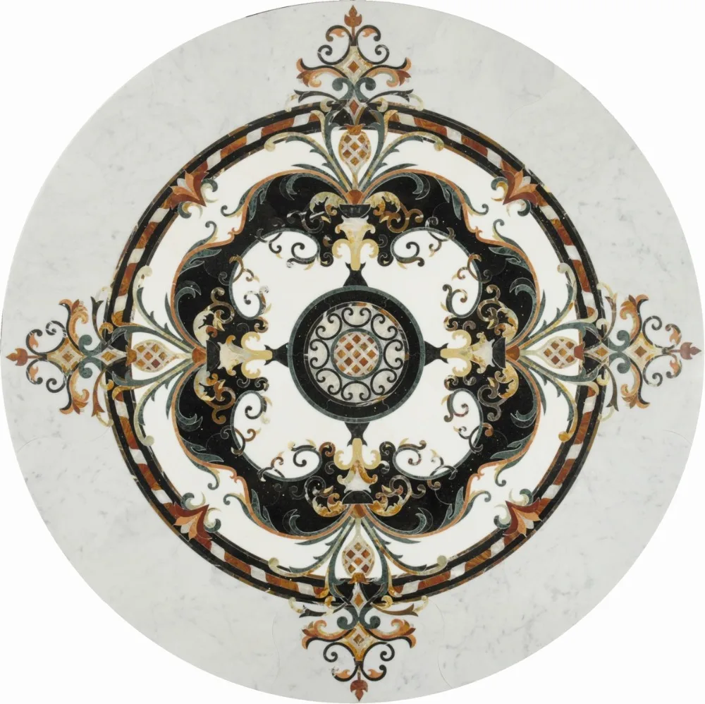 Infinity Ceramic Tiles Valentino Chiaro Roseton Chiaro 120х120