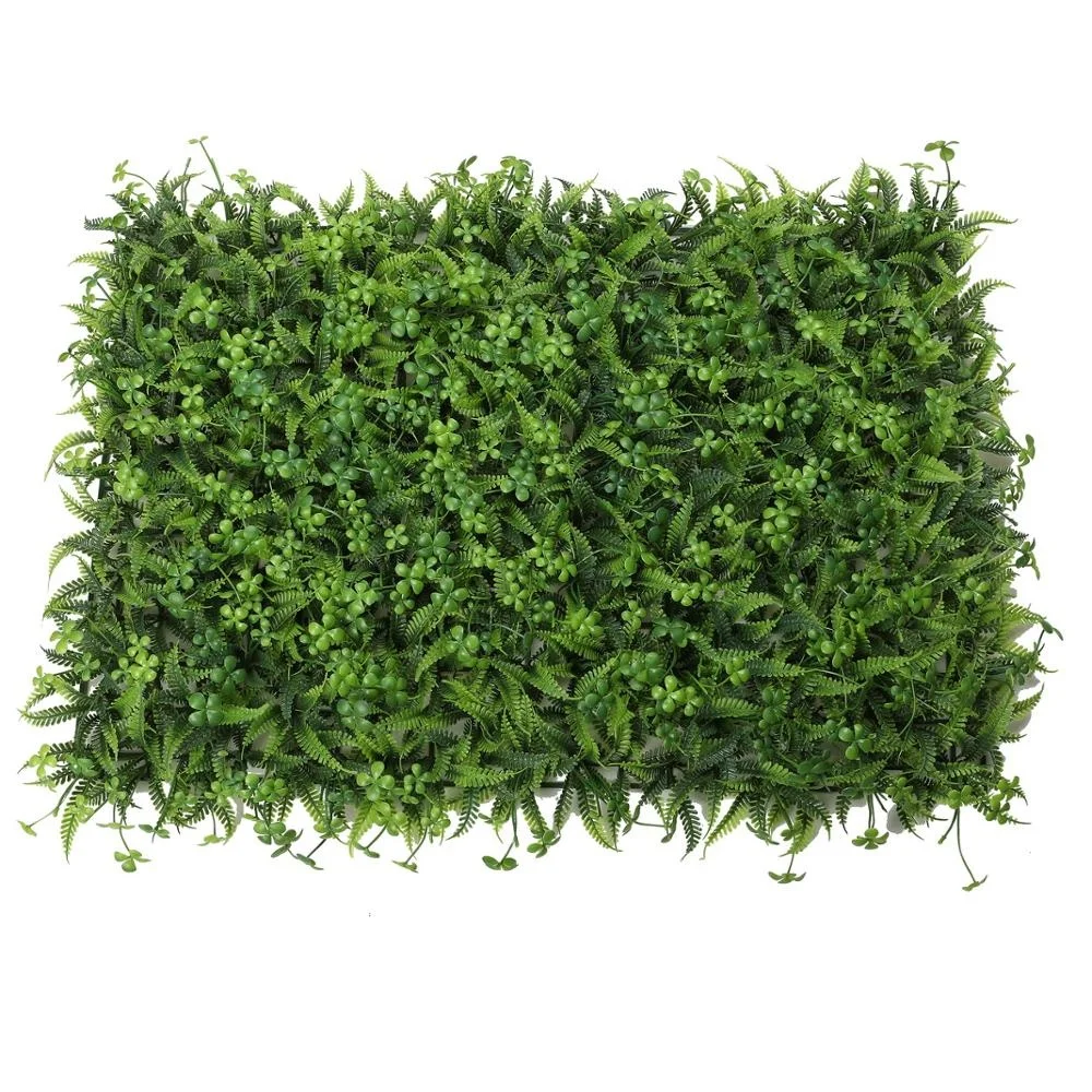 

SL-5434 Indoor and outdoor decoration artificial grass wall mat boxwood hedge artificial wall fern grass panels, Green