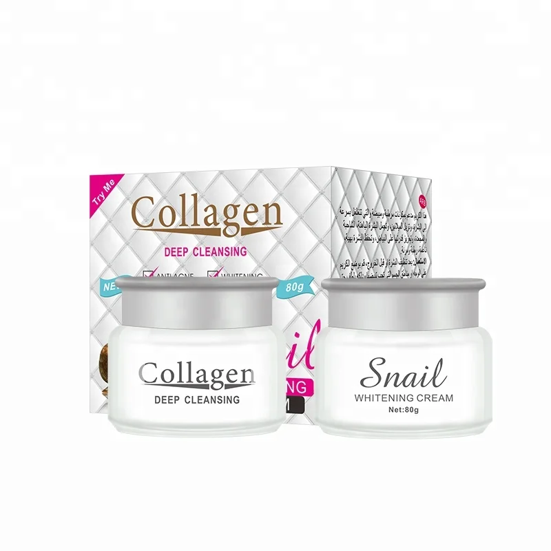 

Skin Beauty Care Anti Acne Brightening Collagen Snail Whitening Face Cream