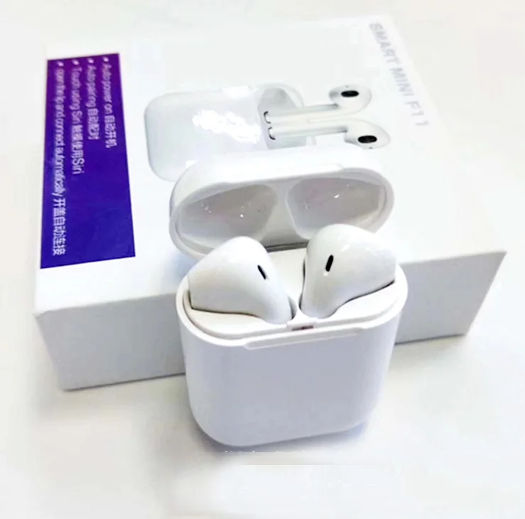 

New product ideas 2019 In-ear Mini F11 TWS 5.0 wireless air pods with power bank for earphone, N/a