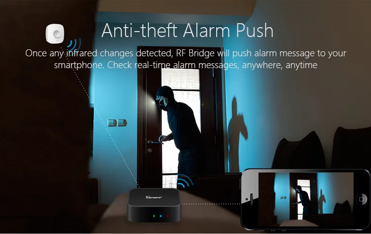 Sonoff RF Brigde WiFi 433Mhz Wireless Signal 13